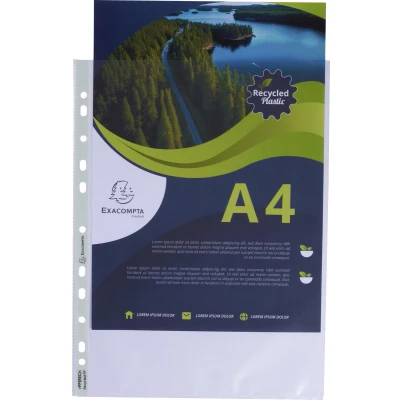 Afbeelding van Showtas geperforeerd gerecyclede Forever A4 Set van 100 Exacompta