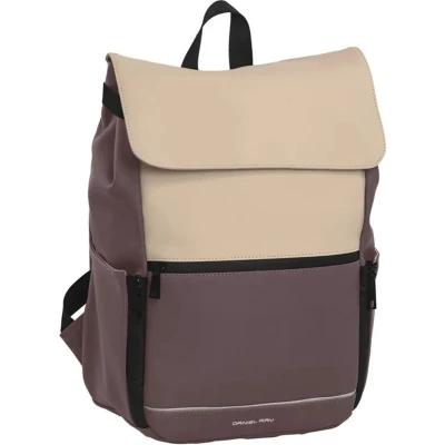Afbeelding van Daniel Ray Tacoma Water Repellent Backpack old purple/khaki Rugzak