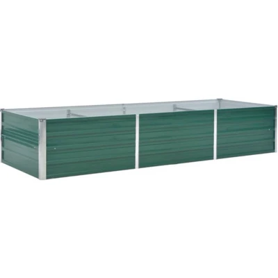 Afbeelding van Plantenbak verhoogd 240x80x45 cm gegalvaniseerd staal groen