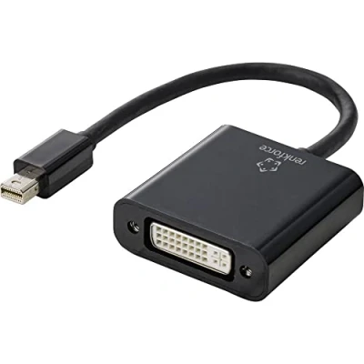 Afbeelding van Renkforce RF 4769258 DisplayPort/DVI Adapter [1x Mini DisplayPort stekker 1x DVI bus 24+5 polig] Zwart PVC mantel 1