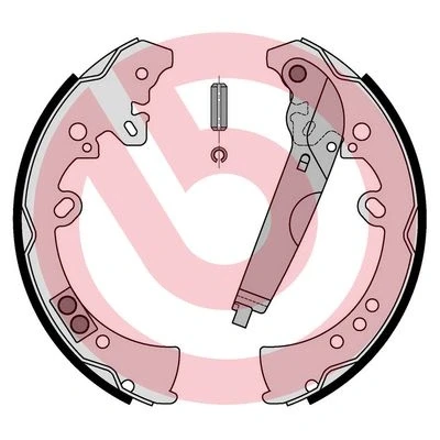 Afbeelding van Brembo Remschoen set S 83 570