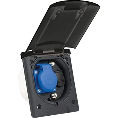 Afbeelding van AS Schwabe 62474 Stopcontact (inbouw) IP44 Zwart