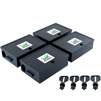 Afbeelding van Mice&amp;Co Mouse Lokaashouder met Sleutel Rodent Bait Station Pak 4 stuks in