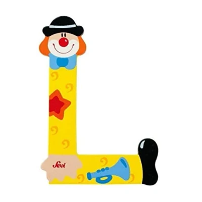 Afbeelding van Trudi 81748 letter Clown L, op kleur gesorteerd.