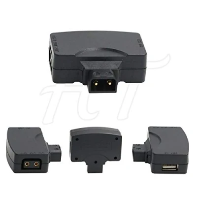 Afbeelding van USB D Tap adapter 14,8V P stekker op 5V aansluiting + bus voor Anton Bauer V Mount Gold accu de telefoonpad