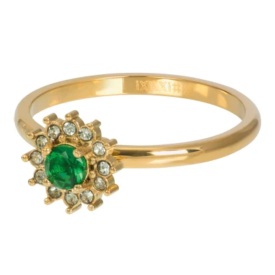 Afbeelding van Lucia Small Emerald iXXXi Fame Ring 2 mm