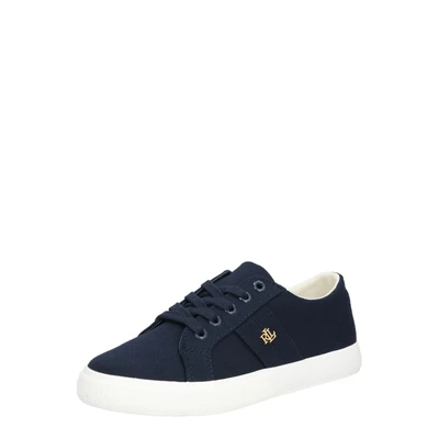 Afbeelding van Lauren Ralph Janson II Canvas Sneaker Sneakers laag, Dames, Maat: 39, Navy Textiel