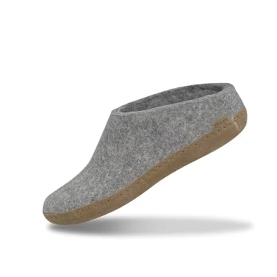 Afbeelding van Glerups OPEN Muiltjes, Maat: 42, Light grey Wol
