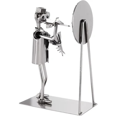 Afbeelding van BRUBAKER Schroef figuur Darts Championship Handgemaakte Iron Figure Metal Man Speler met Dartboard Metalen Gift voor Spelers en Fans