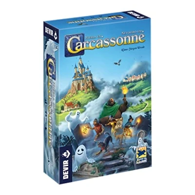 Afbeelding van Devir Carcassone: Uitbreiding mist in Carcassonne, bordspel, strategiespel, bordspel voor 8 jaar (BGCARNIEPS)