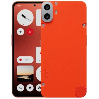 Afbeelding van CMF Phone 1 8+128GB Smartphone met 50 MP Sony camera aan achterkant, 6,67 AMOLED scherm en Nothing OS 2.6 Oranje