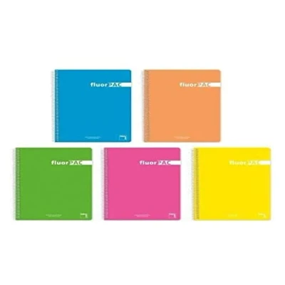Afbeelding van Schrift Pacsa FluorPAC Multicolour 80 Lakens Din A4 (5 Stuks)