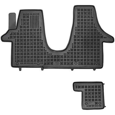 Afbeelding van M MOTOS Auto vloermatten van rubber voor Volkswagen T6 vanaf 2015 Maak uw reis comfortabeler met antislip automatten alle weersomstandigheden, bescherming tegen vuil