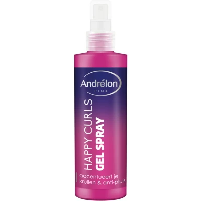 Afbeelding van Andrelon Pink Happy Curls Gel Spray 200ML