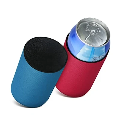Afbeelding van kwmobile 2x 500ml Can blikjeskoeler voor bier en frisdrankblikjes Koeler drankblikjes in rood / blauw