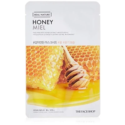 Afbeelding van The Face Shop Real Nature Mask Sheet Honey stralend en verlicht Alle huidtypen (1 pak 20 g)