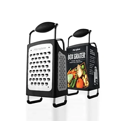Afbeelding van Rasp Microplane Specialties Boxgrater Vierkant Zwart