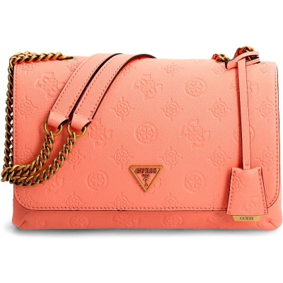 Afbeelding van GUESS Schoudertas Helaina Maimie Convertible Xbody Flap Coral Koraalrood
