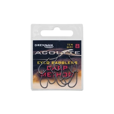 Afbeelding van Drennan Acolyte Carp Method Eyed Barbless (10 pcs) Maat : 8