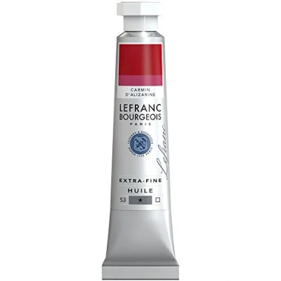 Afbeelding van Lefranc Bourgeois 404946 Extra fijne olieverf met hoogwaardige kunstenaarspigmenten, lichtecht, verouderingsbestendig 20ml Tube, Alizarin Carmine
