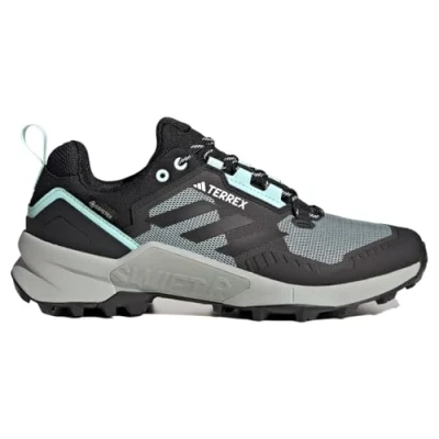 Afbeelding van Adidas Terrex Swift R2 Goretex Sneakers laag, Heren, Maat: 44 2/3, Semi flash aqua core black preloved yellow Textiel/ synthetisch