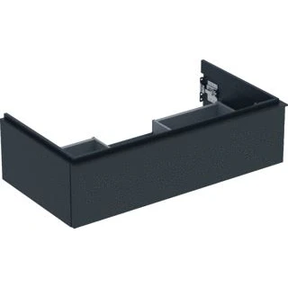 Afbeelding van Geberit iCon wastafelonderbouwkast met 1 schuiflade, lava mat 888 x