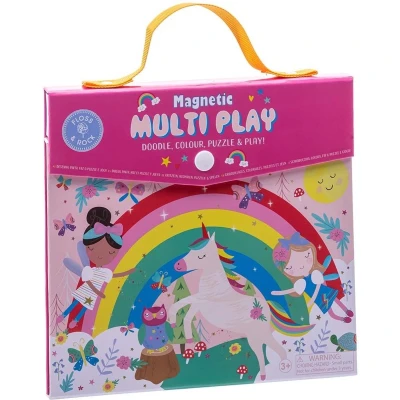 Afbeelding van Floss &amp; Rock Magnetische Speeldoos, Regenboog Elfje 4 in 1 23,5 x 22,5 2cm