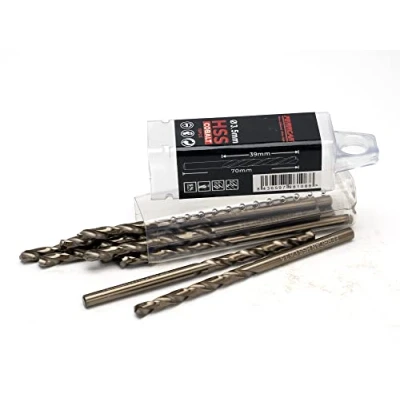 Afbeelding van Ferrcan Metalen boor HSS DIN338 M35 kobalt 3 7 mm (pak van 10 stuks) (3,5 mm)
