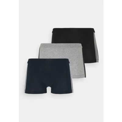 Afbeelding van Schiesser 3PACK Shorts Organic Cotton Softbund 95/5 Stretch Onderbroeken, Heren, Maat: Small, Dark blue/grey/black