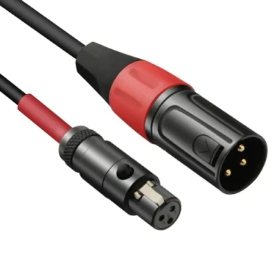 Afbeelding van JOMLEY Mini XLR naar Kabel, 3 pins Vrouwelijk (TA3F) Regelmatig Mannelijke Voor Revers Microfoon Kabel 0,3 m