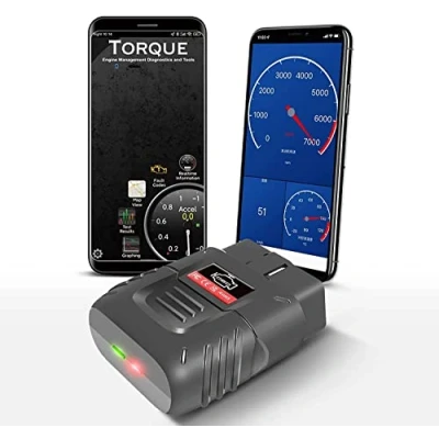 Afbeelding van AICARGER Draadloze OBD2 diagnoseapparaat, bluetooth, iOS &amp; Android Windows 3000 code database geschikt voor auto, OOBD2 adapter, foutcodelezer scannen met OBDII/EOBD protocol