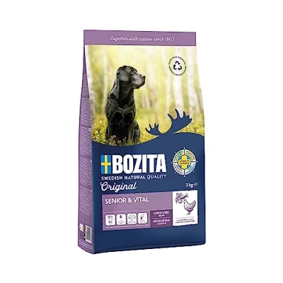 Afbeelding van 2x 3kg Bozita Original Senior &amp; Vital met kip hondenvoer droog