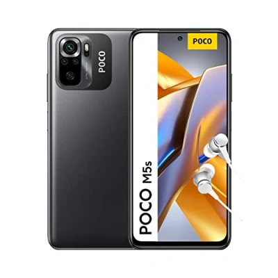 Afbeelding van Xiaomi POCO M5s Smartphone, 4 + 64 GB, display 6,43 inch FHD+ AMOLED, MediaTek Helio G95, MP Quad Camera, 5000 mAh, NFC, grijs (EU versie) zonder oplader