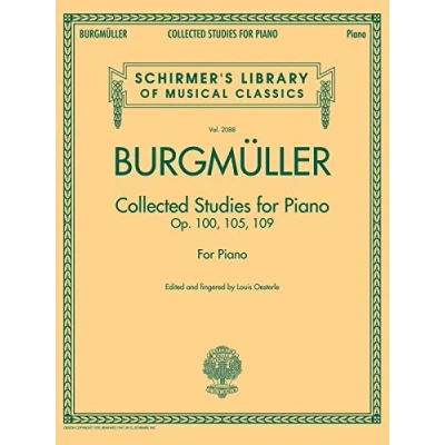Afbeelding van Johann friedrich burgmuller: collected studies for piano op.100, op.105, op.109 piano: Schirmer Library of Classics Volume 2088