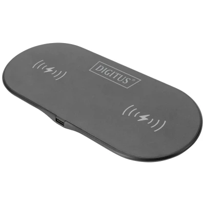 Afbeelding van Digitus Duo DA 10082 Inductielader Uitgangen Qi standaard Zwart