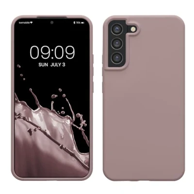 Afbeelding van kwmobile telefoonhoesje compatibel met Samsung Galaxy S22 Plus hoesje Zachte case voor smartphone Back cover in licht oudroze