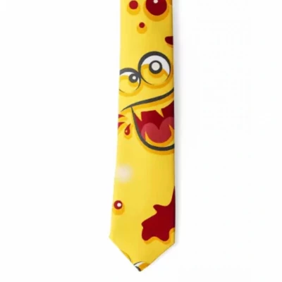 Afbeelding van Stropdas Smiley Geel Charme Bijoux
