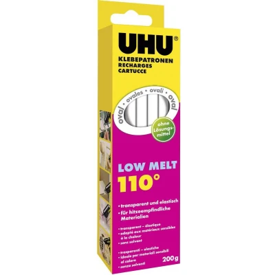 Afbeelding van UHU 48630 Lijmstick 170 mm Transparant 200 g 10 stuk(s)