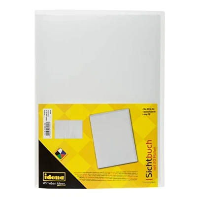 Afbeelding van Idena 376082 Kijkboek voor DIN A4, 20 vakken, transparant