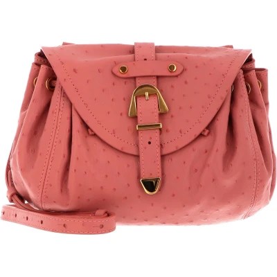 Afbeelding van COCCINELLE Leren Schoudertas Alegoria Ostric Handbag Camelia Roze