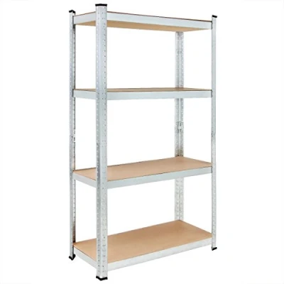 Afbeelding van Monzana Stellingkast Metaal incl. 4 MDF planken tot 700kg Zilver