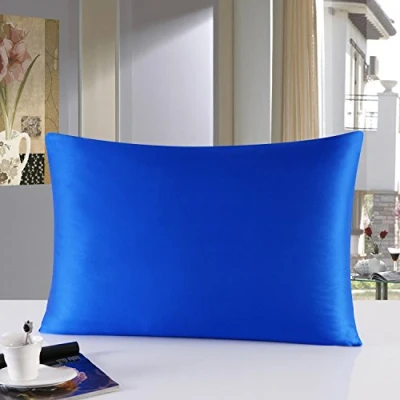 Afbeelding van townssilk Kussensloop, 100% zijde, 19 momme, 1 stuk, 50 x 70 cm, koningsblauw