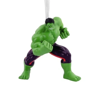 Afbeelding van Hallmark The Hulk Ornament, MARVEL Avengers Boomdecoratie, Disney Hangende Kerst Geschenken voor Kerstmis