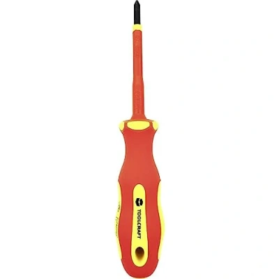 Afbeelding van TOOLCRAFT PH1 TO 5345751 VDE, Elektronica en fijnmechanica, Werkplaats Kruiskop schroevendraaier PH 1 Koplengte: 80 mm