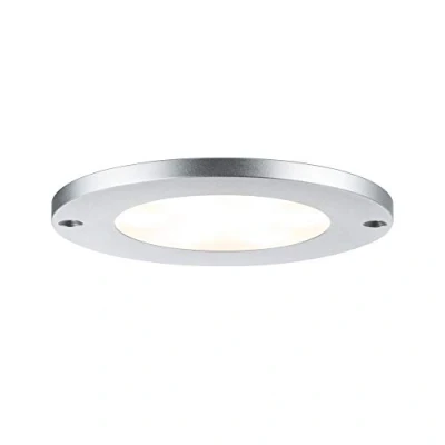 Afbeelding van Paulmann 93562 LED meubellamp set Leaf rond incl. 3x4 watt kastlamp alu geborsteld kastlicht keukenlamp 2700 K