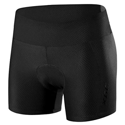 Afbeelding van XGC Fietsonderbroek voor dames, met elastische ademende 4D gel zitkussens een hoge dichtheid (XL, zwart (6017))