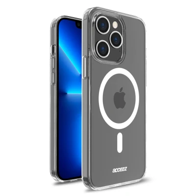Afbeelding van Apple iPhone 13 Pro Max MagSafe Hoesje Kunststof Accezz Hardcase/Backcover Transparant Telefoonhoesje