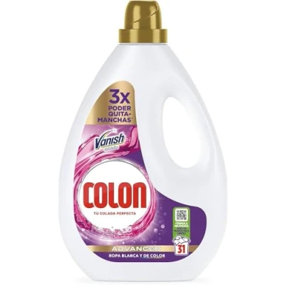 Afbeelding van Vanish Ultra Colon 2 in 1 wasmiddel + vlekverwijderaar, witte reiniger, 2.356 l