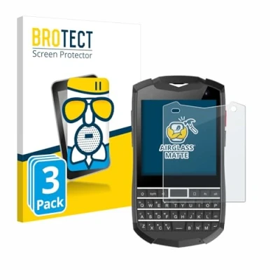 Afbeelding van BROTECT AirGlass Glas Mat (3 Stuk, Unihertz Titan Pocket), Smartphone beschermfolie, Grijs