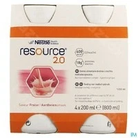 Afbeelding van Resource 2.0 Aardbei 4x200ml